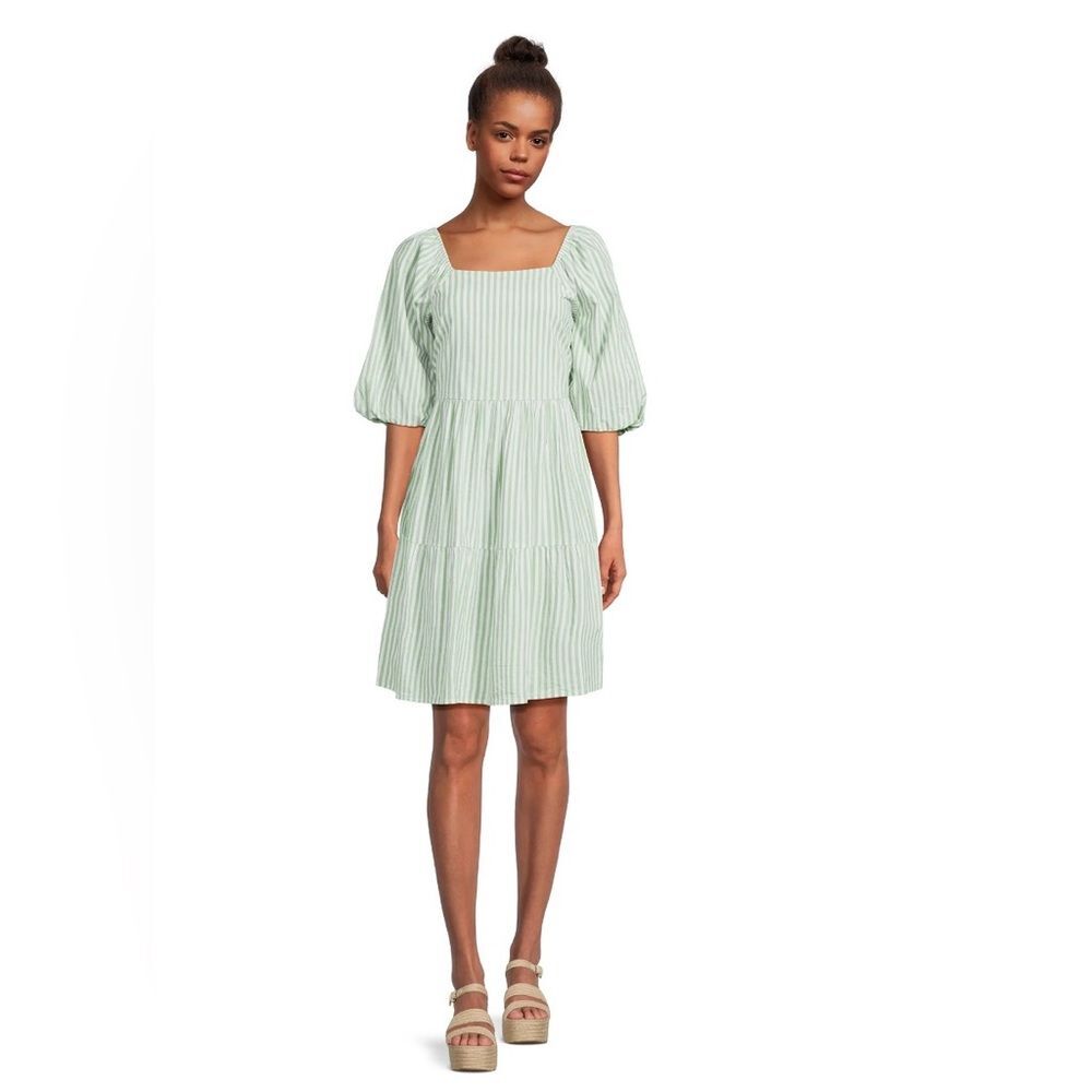 Beachlunchlounge Women's Back Bow Babydoll Dress